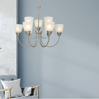 Lustre à niveaux ombrés 9 lumières Wentzel