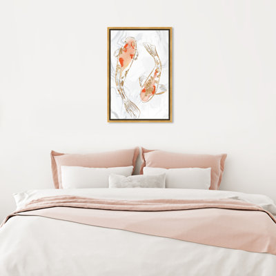 " Two Koi Fish Marble "