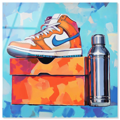Sneaker Vibes and Water Bottle Acrylic Print Sneaker Wall Art by Art Remedy