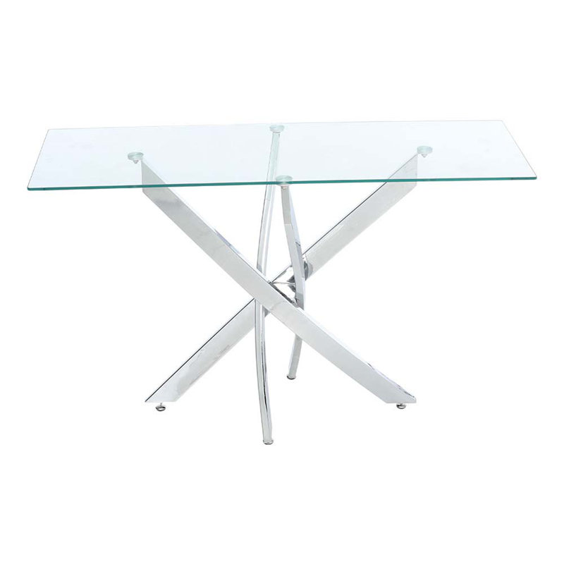 Kelsi 120cm Glass Top Console Table