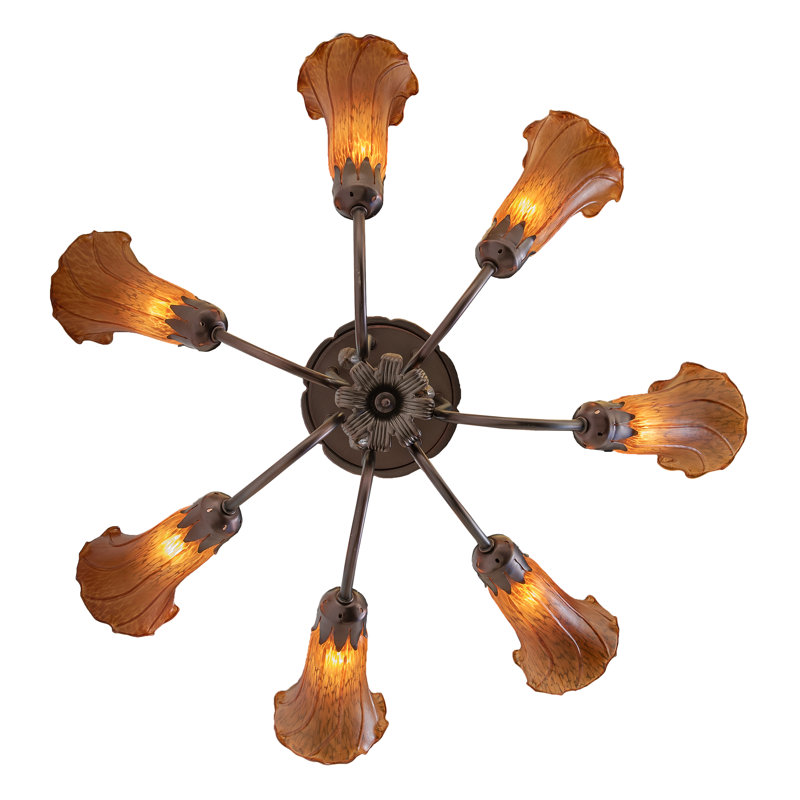 Jacumba 7 - Light Chandelier, Amber