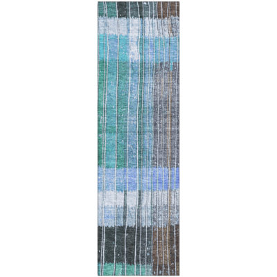 Premium Machine Washable Millbrook AMF1962 Stripes Rug