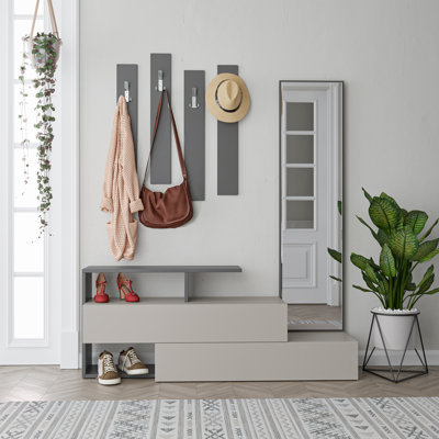 Campden Hall Tree 137cm Wide with Bench and Shoe Storage