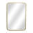 32" Gold Metal Beaded Accent Mirror