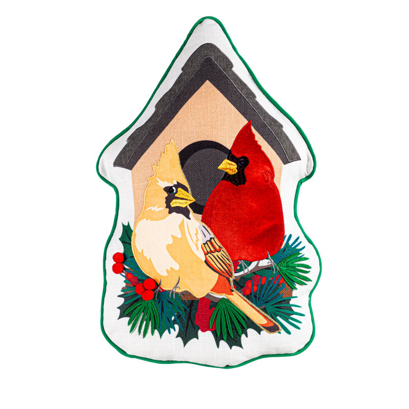 Housse et insert pour coussin Cardinal Birdhouse