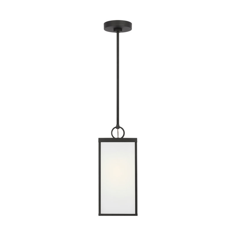 Howell Outdoor Hanging Lantern, Textured Black