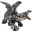 Figurine de dragon roux et robotique en forme d'aile