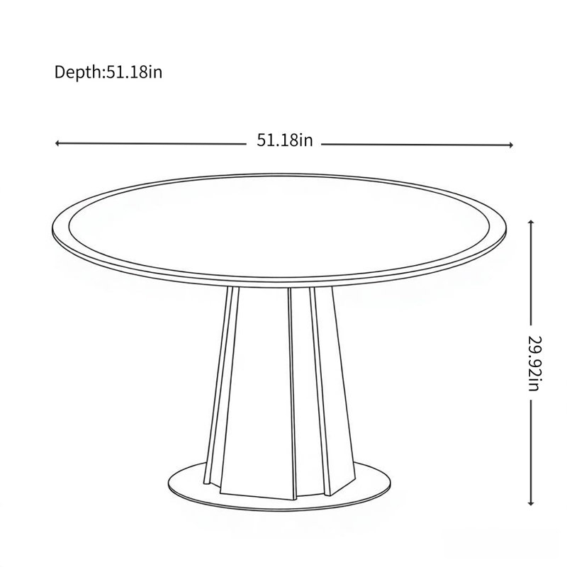 Table de salle à manger French Minimalist Design