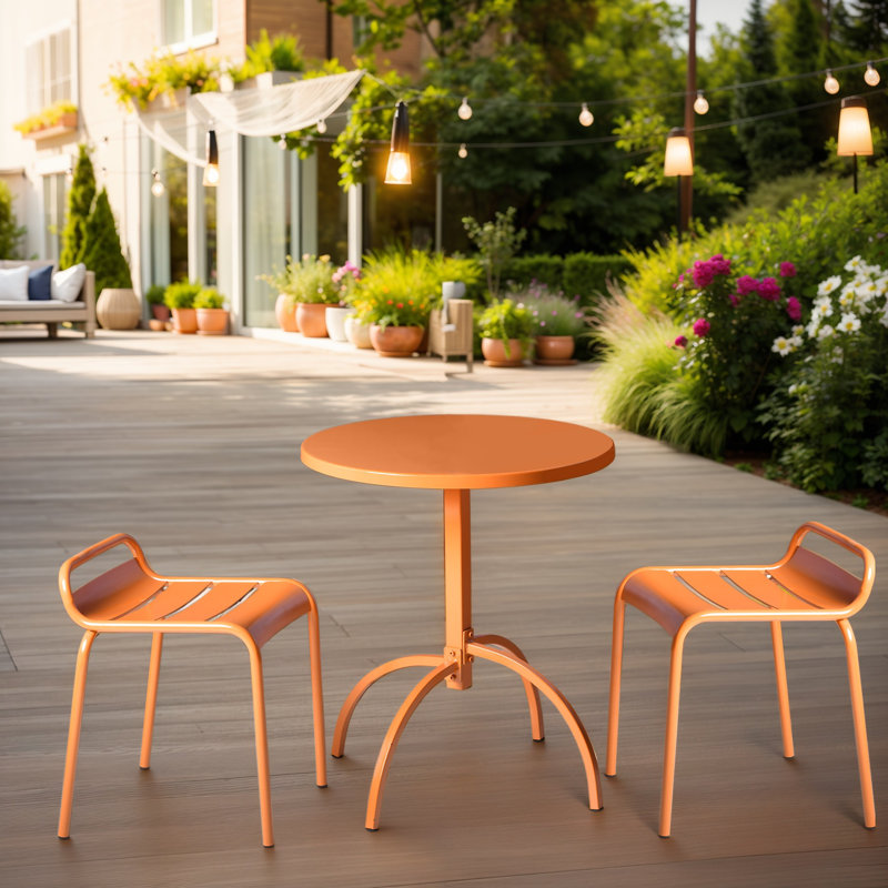 Jerod Premium All-Weather Wicker Outdoor Stacking Dining Side Chair