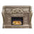 Esen LED Electric Fireplace, Scrolled Classical Silver Wood, 66 Inch