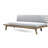 HILLCREST  V Shaped 4-Piece Sofa Set-Gray