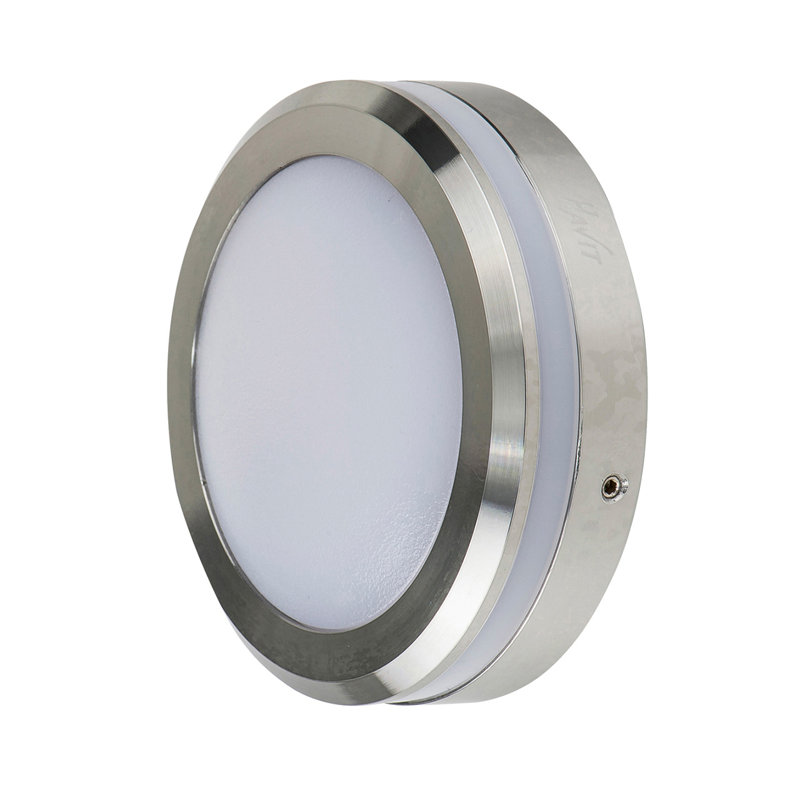 Ferrera Outdoor Bulkhead Light, Silver