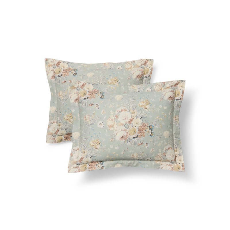 Ensemble de couette Gwynne Sage, Housse de couette pour très grand lit et 2 taies 