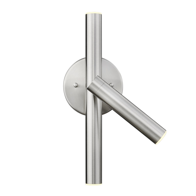 Arshiya LED Wallchiere, Brushed Nickel