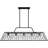 Rainier 5-Light Matte Black Linear Chandelier