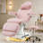 3-Motor Electric Massage Table with Stool, Adjustable Height and Backrest, Built-in Charging Station and LED Light, for Spa, Facial and Salon Use-737241482