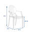 Chaise avec accoudoirs Rydel King Louis-500665519