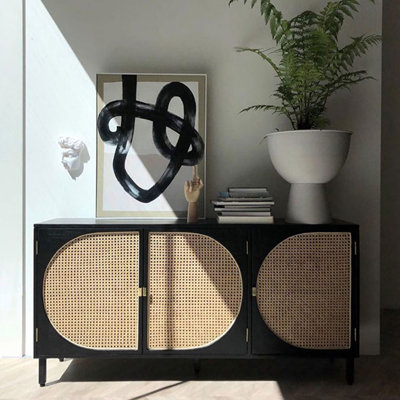 Modern Minimalist Creative Rattan Accent Cabinet