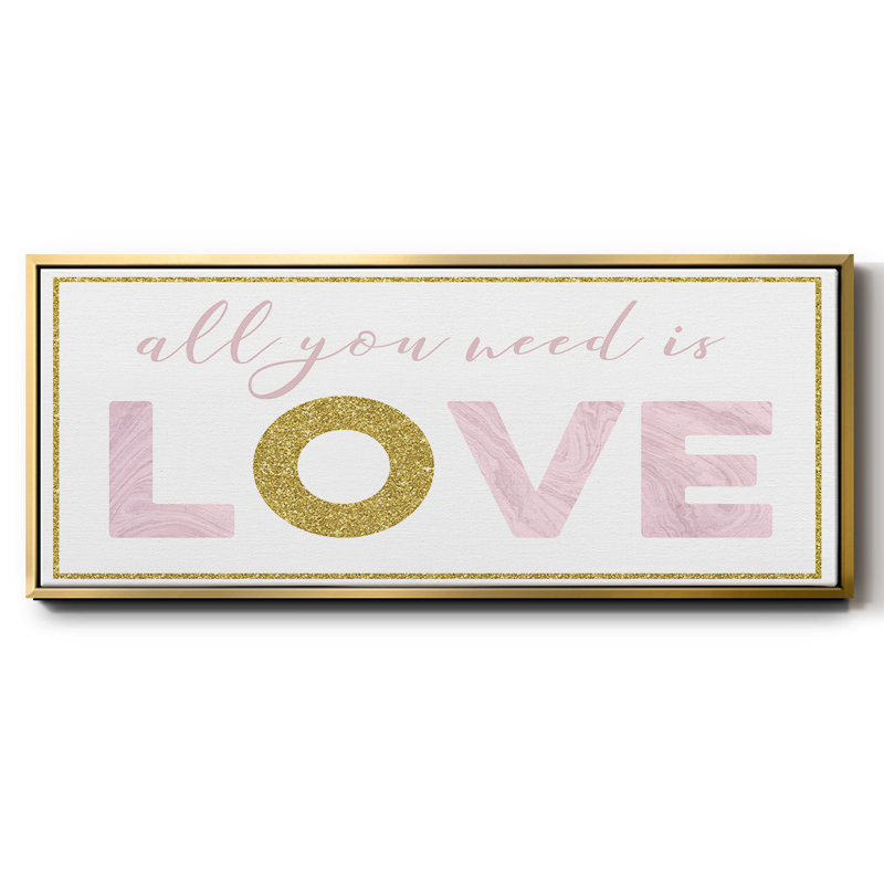 «All You Need is Love», toile encadrée