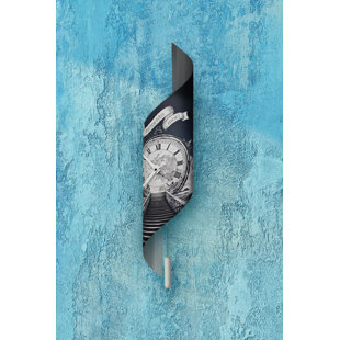Hermle Lorna Quartz Gold Floral 6" Wall Clock