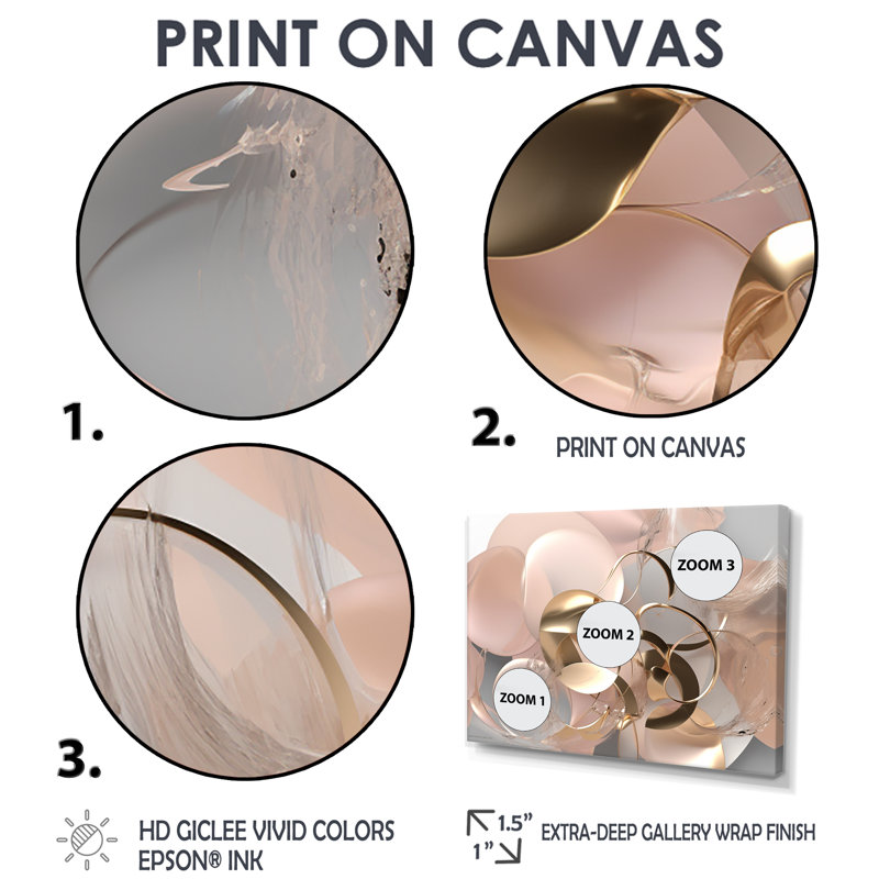 Effervescence liquide - impressions sur toile, 4 pièces, Toile tendue, Ne s’applique pas