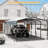 Metal Carport With Galvanized Steel Roof, Heavy Duty Metal Roof Carport With Enhanced Base, Tall Kits Garage For Tractors, Trucks, Boats, Cars-110939309