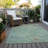 Machine Washable Indoor/Outdoor Cinead ACN1710 Seafoam Rug-104713179