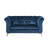 Geneveve 64.2" Velvet Rolled Arm Chesterfield Loveseat-91280503