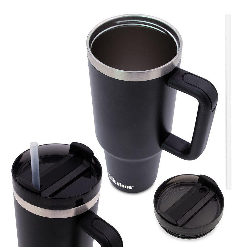 Milestone 1200ml Double Wall Insulated Stainless Steel, Charcoal