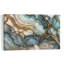 Fluid Teal Abstract Abstract Elegant Modern Landscape Nature Wall Art Print 1 Piece Wrapped Canvas Wall Art-349724714