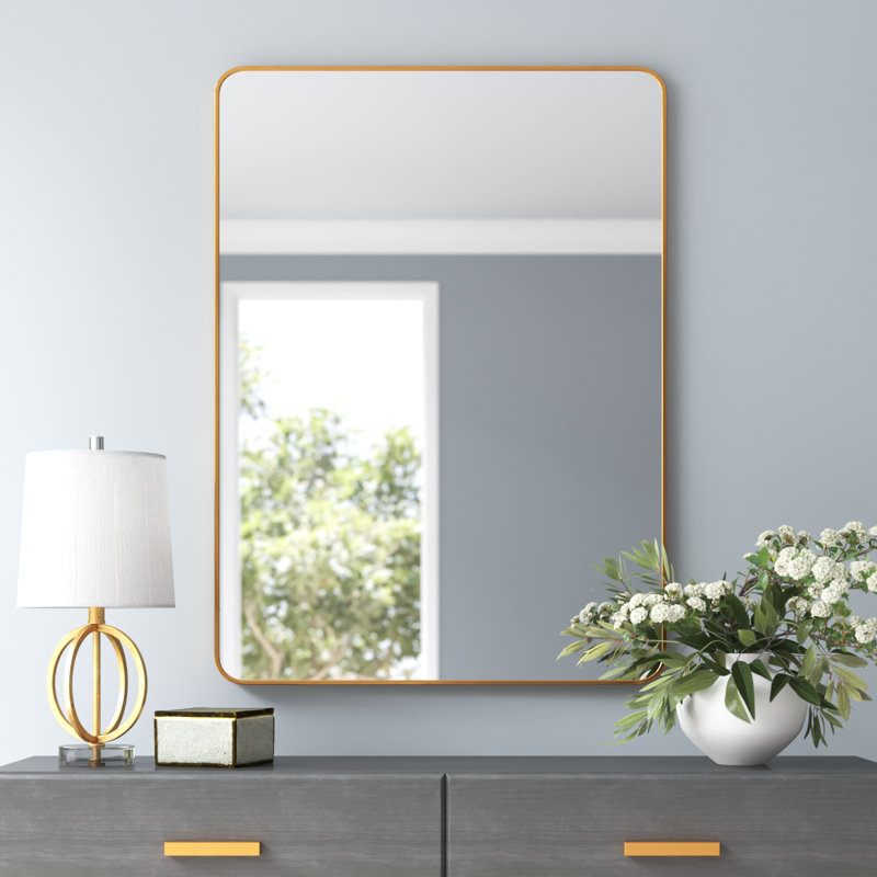 Destefano Essence Full Length Mirror, 41" x 30", Gold