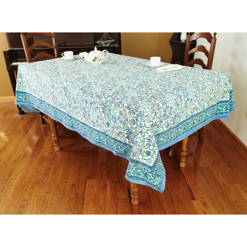 Codye Paisley 100% Cotton Tablecloth, 72" Square