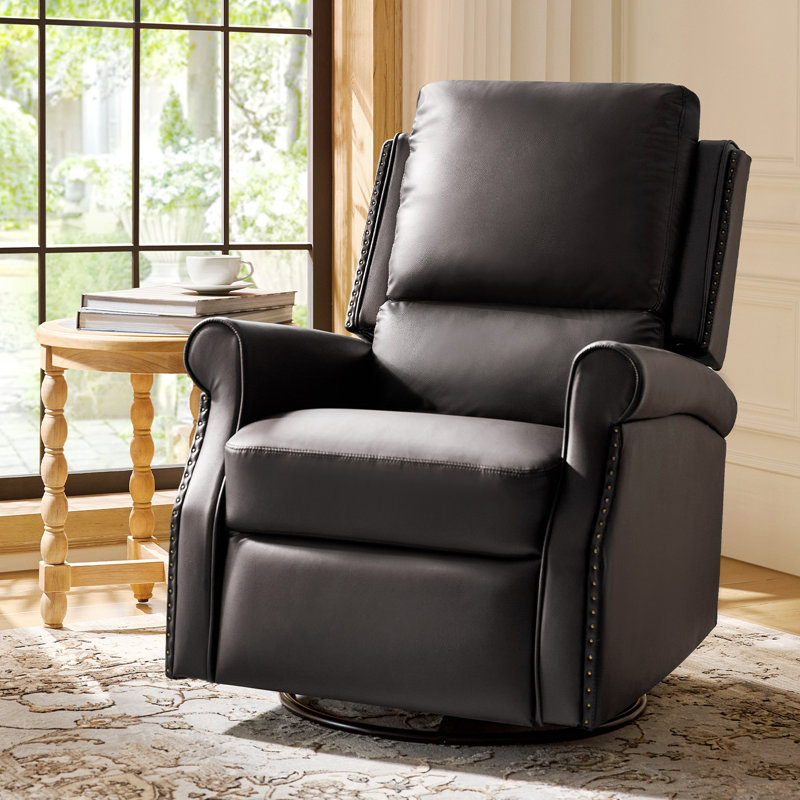 Fauteuil inclinable manuel traditionnel Philip, Brun