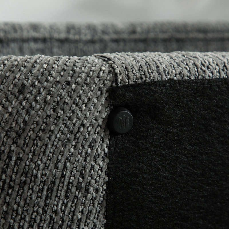Banc rembourré 52,17 po Chenille, Gris
