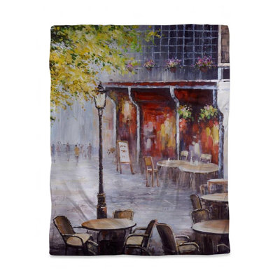 Housse de couette Contemporary Contemporary Trees | Décor de restaurant extérieur