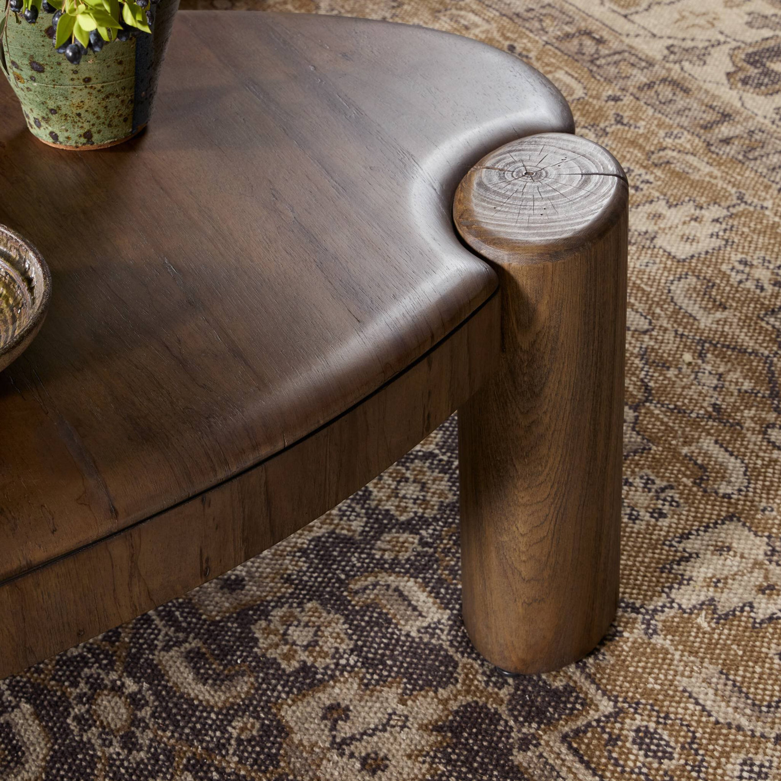 Banks Kamira Oval Coffee Table-Dark Spalted Primavera