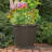 Indoor/Outdoor Lightweight Resin Wicker Design Flower Planters with Drillable Drain Hole-16298835