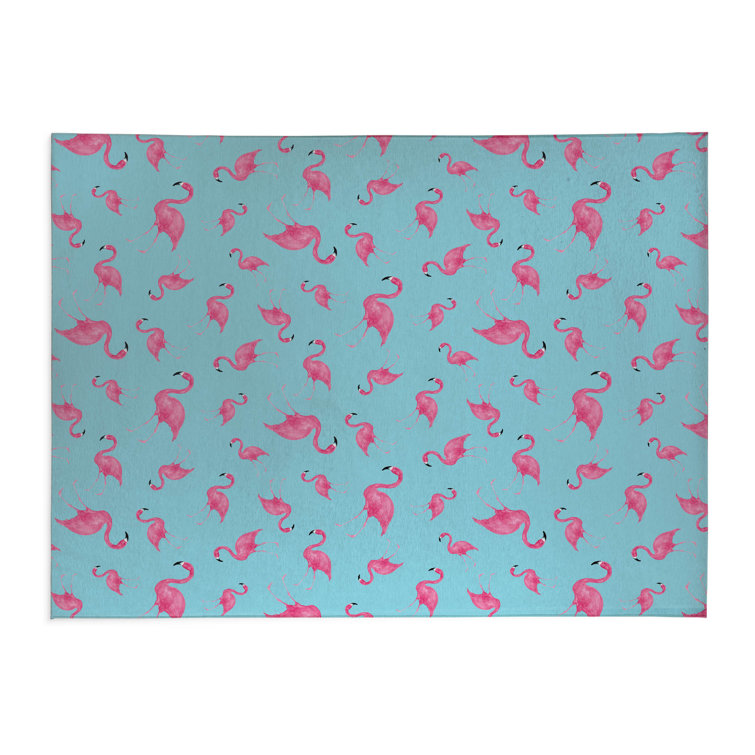 Summer Flamingo Outdoor Rug