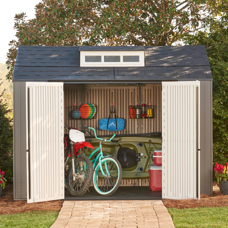 Rubbermaid Easy Install Shed, 21.69" H x 87.75" W x 45.50" D