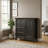 Amherst 32"W Solid Wood 2-Shelf Low Storage Cabinet with Adjustable Shelves and Tapered Legs-144748826