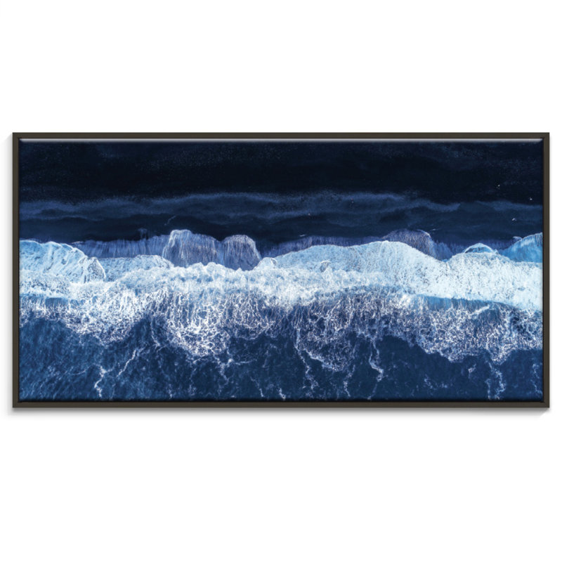 Print on Canvas, 102cm H x 51cm W, Black Floater Frame