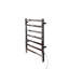 Chauffe-serviettes électrique mural en acier 24 po x 27 po Kontour - Chrome, à brancher, rails carrés-679267294-679267295-679266337