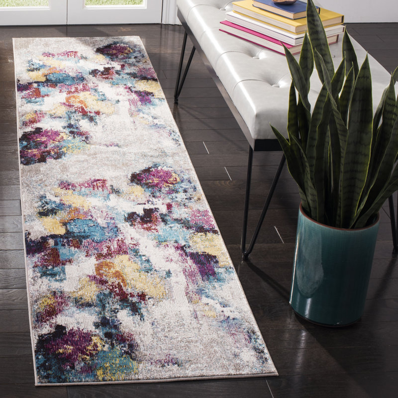 Mandalay Performance Abstract Rug, Runner 2' x 8'