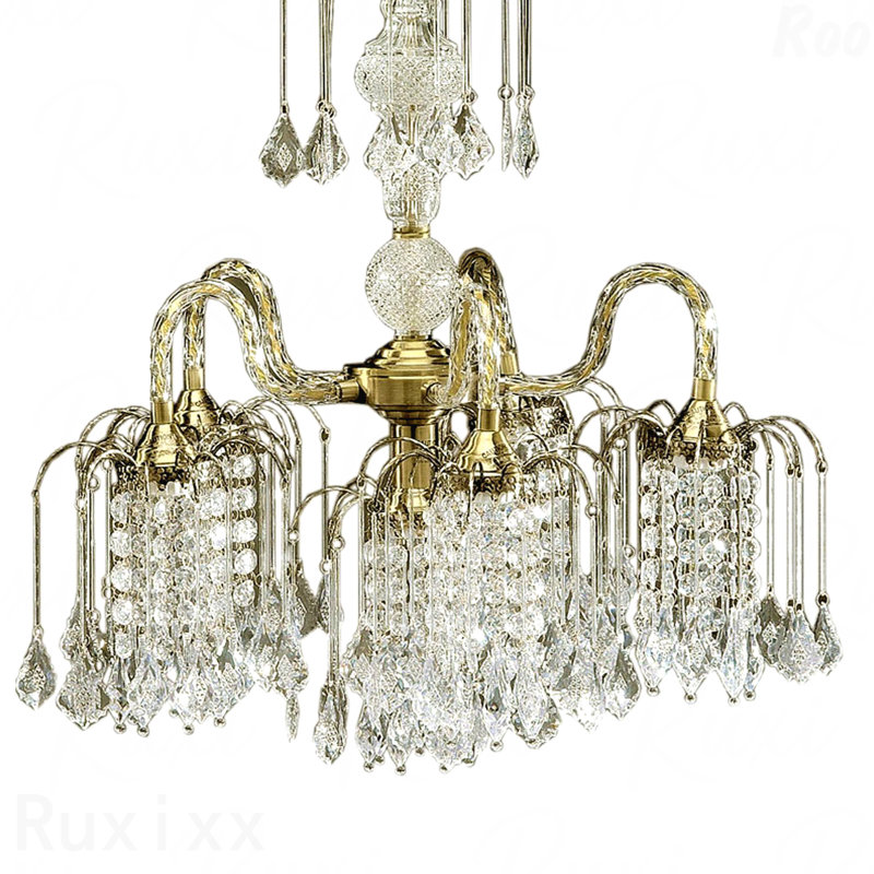 Lustre - 25 po de diamètre, matériau métallique haut, Argent