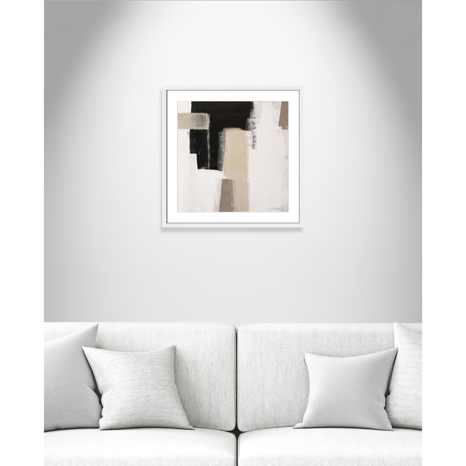 Earth Scapes I-A Print by Casa Fine Arts, White Box Framed, 23.5" H x 23.5" W x 1.25" D