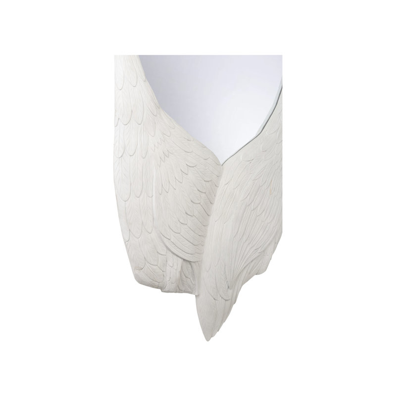 Crane Mirror, White