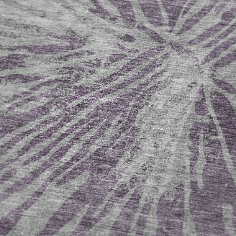 Jeté Sherpa ASB818 moderne lavable à la machine Addison, Mauve abstrait 11