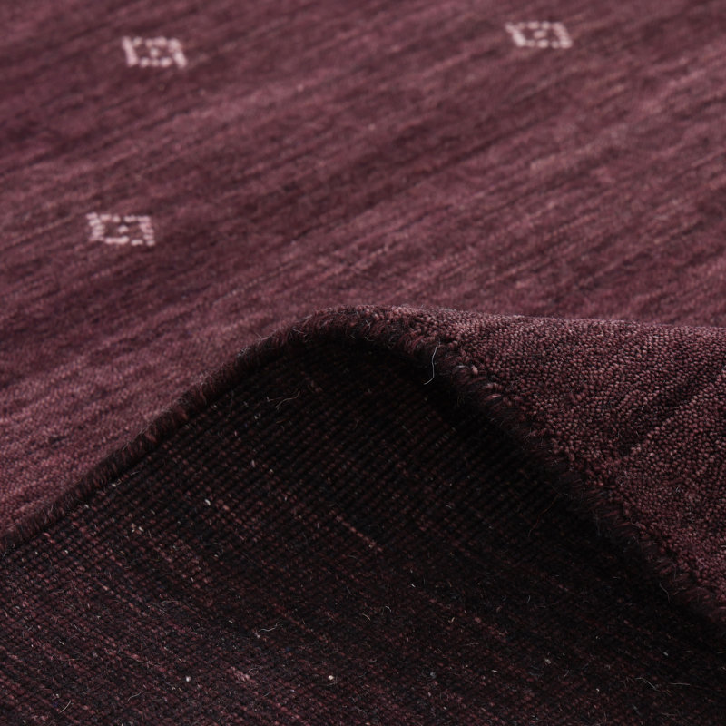 Simi Geometric Area Rug, Rectangle 9' x 12', Eggplant