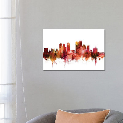 Dayton, Ohio Skyline by Michael Tompsett - Wrapped Canvas Gallery-Wrapped Canvas Giclée