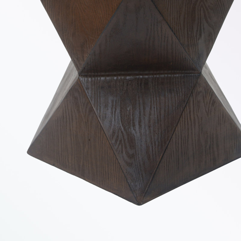 Table d'appoint Moshe Mgo Prismatic Symmetry, Brun